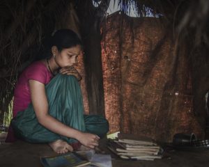 Thyra Khuri Bishwa Karma, 16 years, Narsi village “ I get scared of snakes. There is a village called Mumuri where a girl got bitten an when people come and see us at the chaupadi. I feel ashamed. I feel so ashamed.”