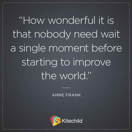 Inspiration from Anne Frank