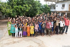 The children of the Ashirvad Home, whose education and nutrition is benefitted from the chicken farm.