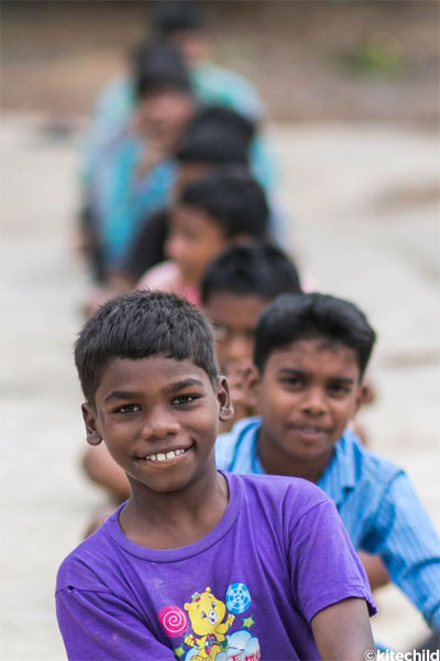 Some of the children living at the Ashirvad Home.