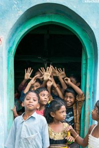 Some of the 36 children living at the LAMP home in India.